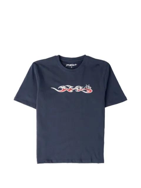 flame-print T-shirt by YARDSALE