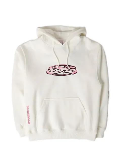 textured-logo hoodie by YARDSALE
