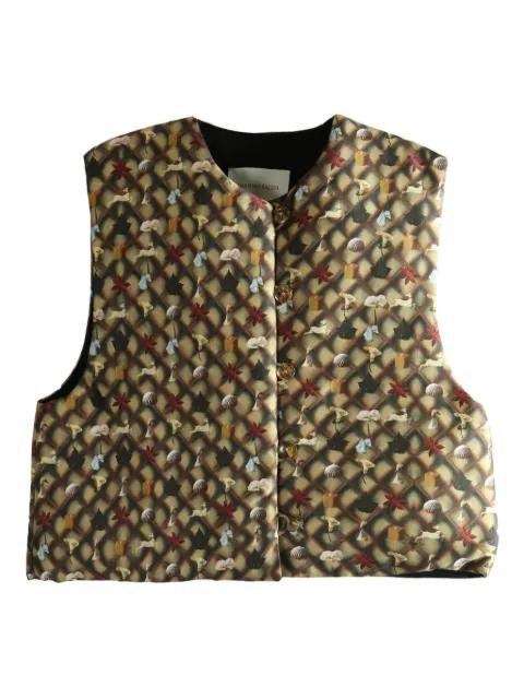 round-neck top by YASSMIN SALEH