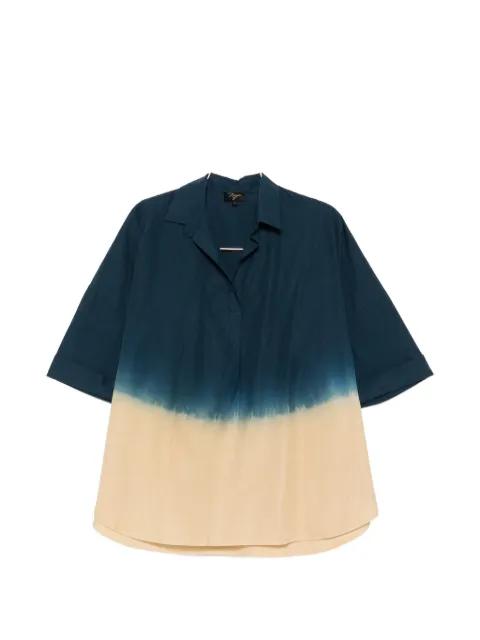 dip-dye short-sleeve shirt by YAVI