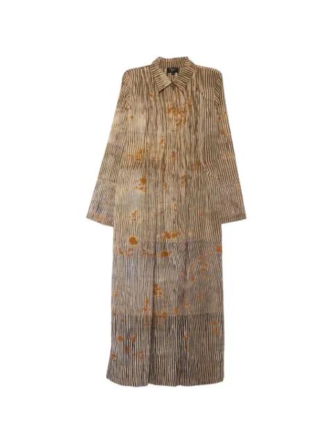 striped abstract-print dress by YAVI