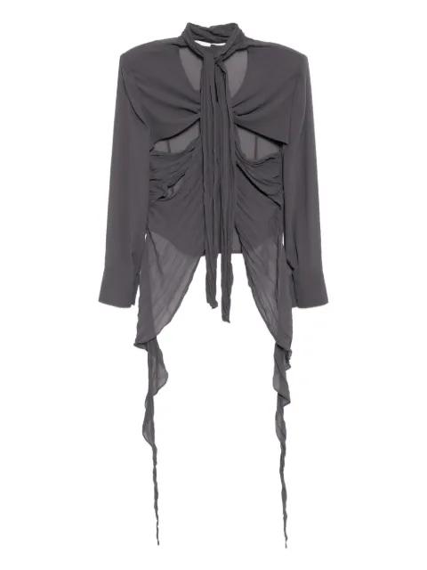 draped blouse by YCH