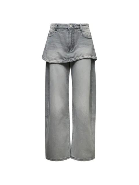 layered skirt jeans by YCH