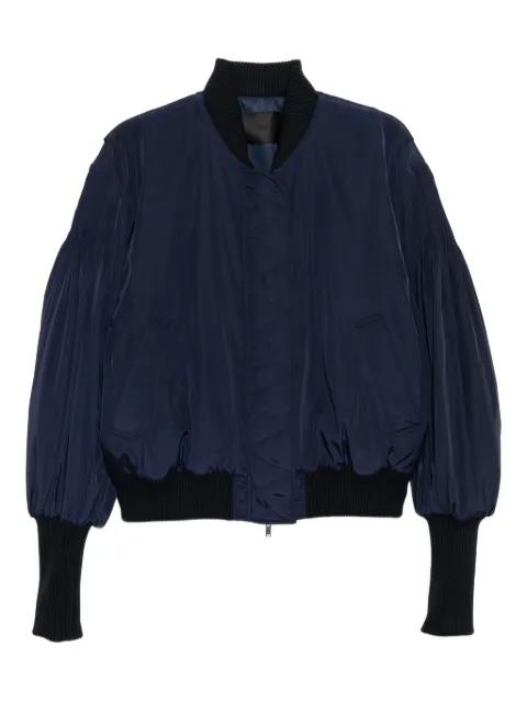 pleated-sleeve jacket by YCH