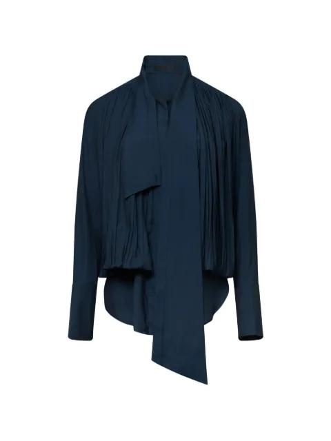 pleated tie shirt by YCH