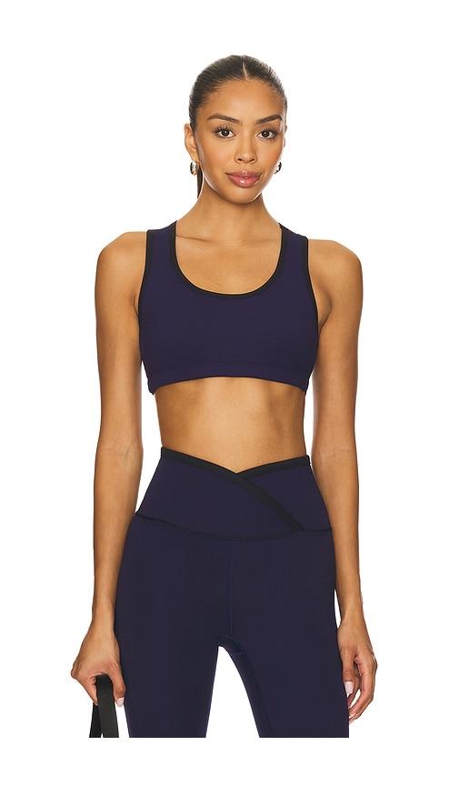 YEAR OF OURS Court Sports Bra in Navy by YEAR OF OURS