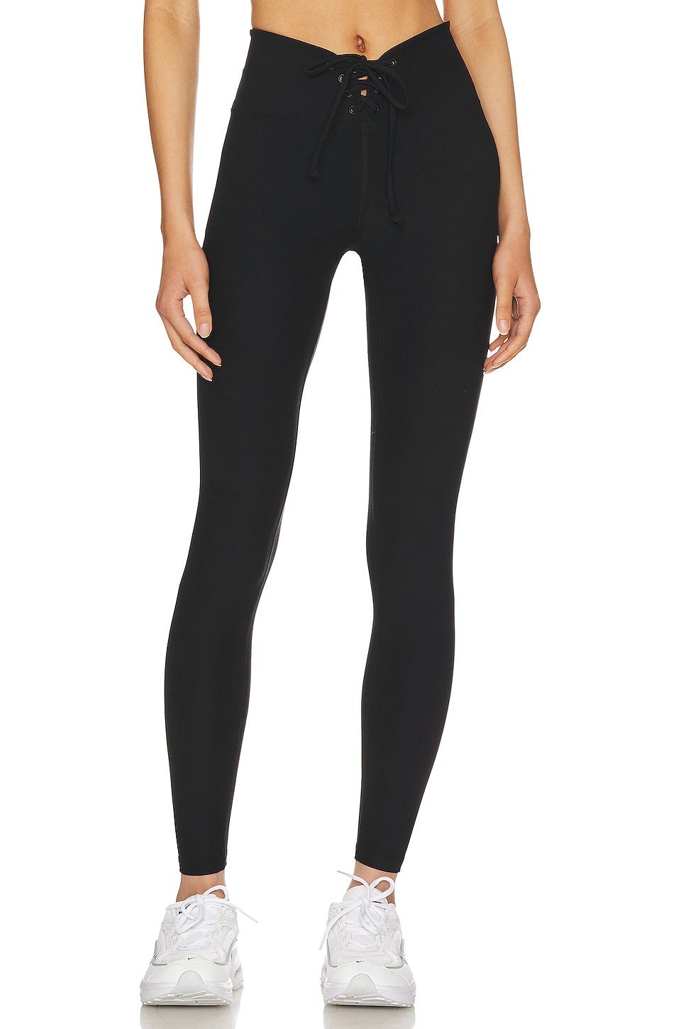 YEAR OF OURS Stretch Football Legging in Black by YEAR OF OURS