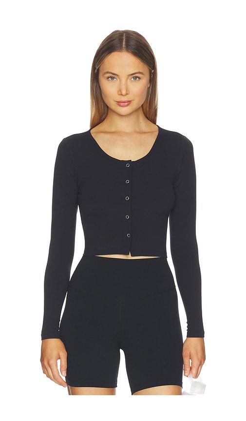 YEAR OF OURS Studio Cardigan in Black by YEAR OF OURS