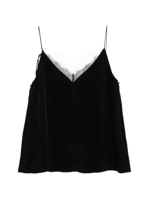 lace V-neck top by YEAREAST