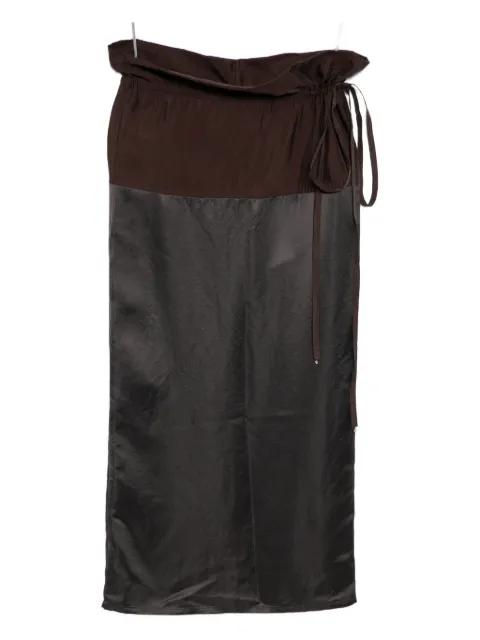 panelled midi skirt by YEAREAST
