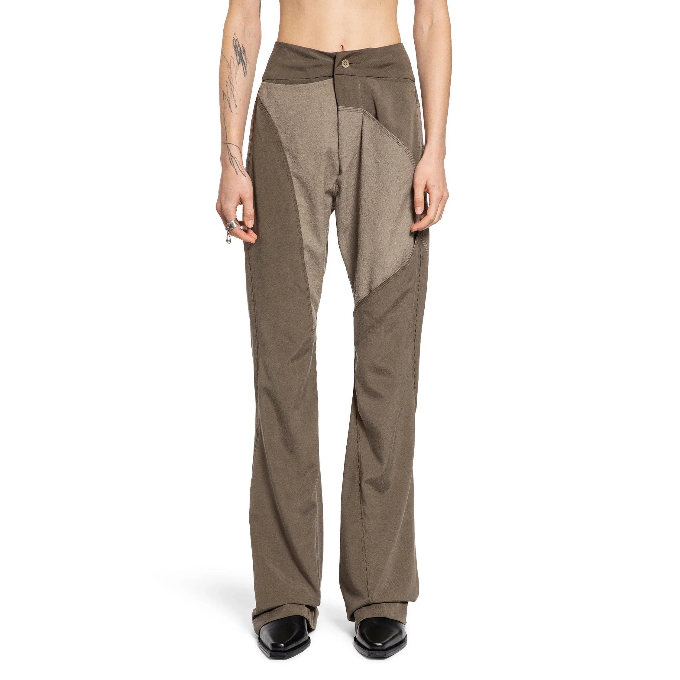 Splied Woolilk Trousers by YEHUAFAN