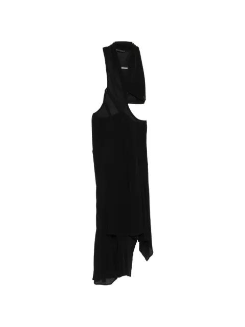 cut-out asymmetric dress by YEHUAFAN