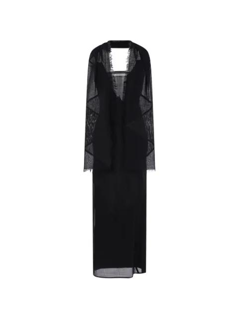 long-sleeved patchwork dress by YEHUAFAN