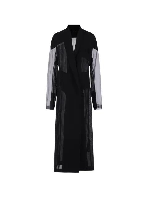 semi-sheer tulle coat by YEHUAFAN