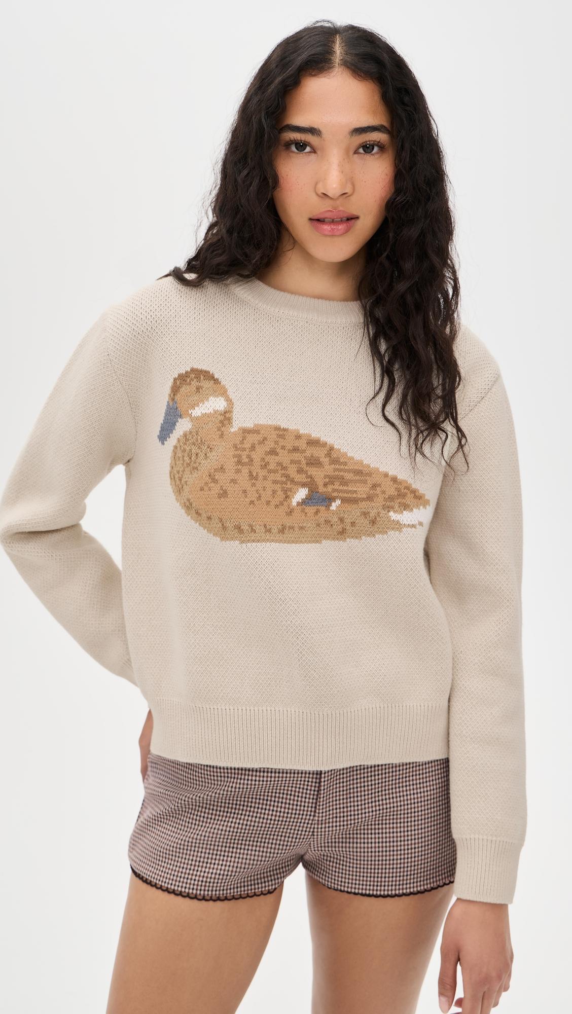 Duck Cotton Knit Sweater by YELLOW THE LABEL