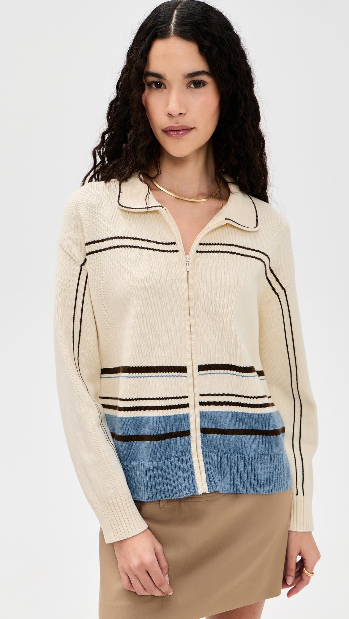 Enzo Zip Up Cashmere Sweater by YELLOW THE LABEL