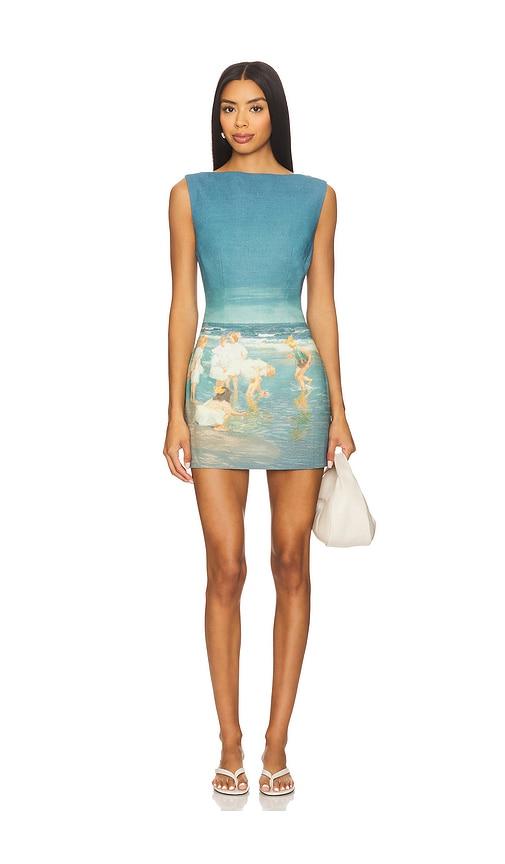Yellow The Label Holiday At Sea Dress in Blue by YELLOW THE LABEL