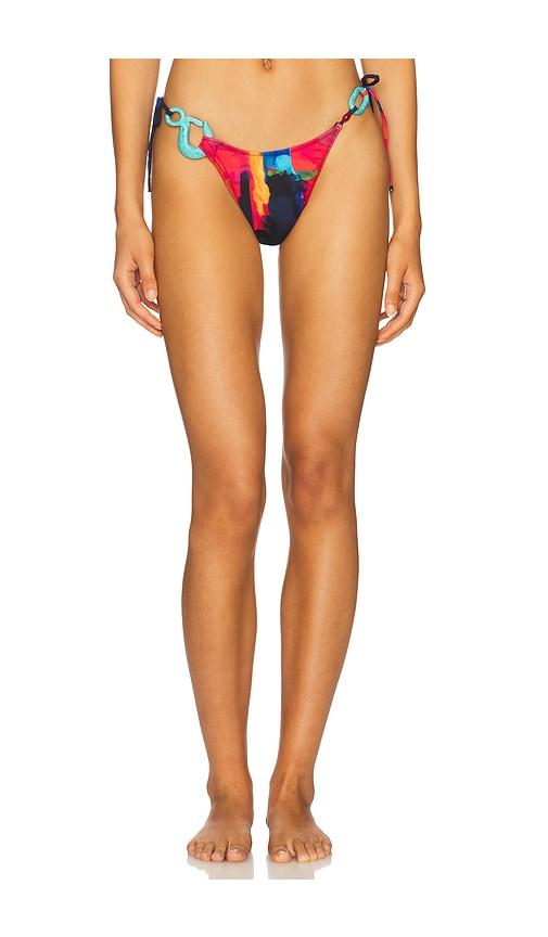Yellow The Label Vivi Charm Bikini Bottom in Red,Blue by YELLOW THE LABEL