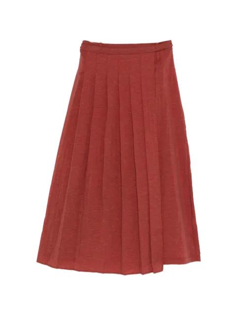 pleated midi skirt by YERSE