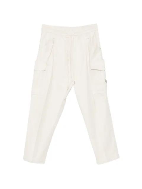 drawstring-waist cargo pants by YES LONDON