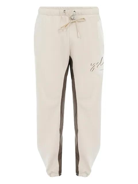 drawstring-waist track pants by YES LONDON