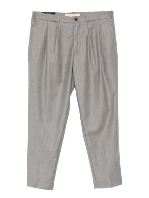 pleated belt-loop trousers by YES LONDON