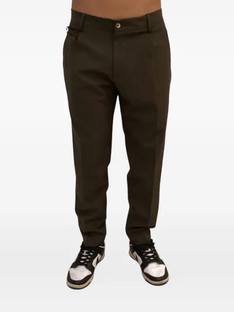 rear elasticated-waistband trousers by YES LONDON