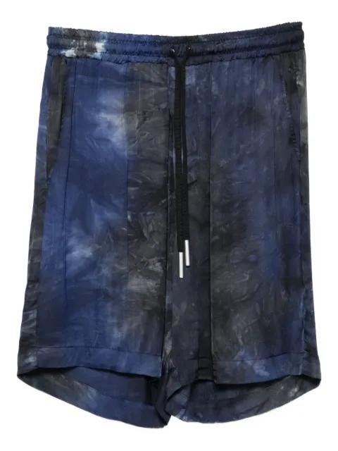 tie-dye drawstring shorts by YES LONDON