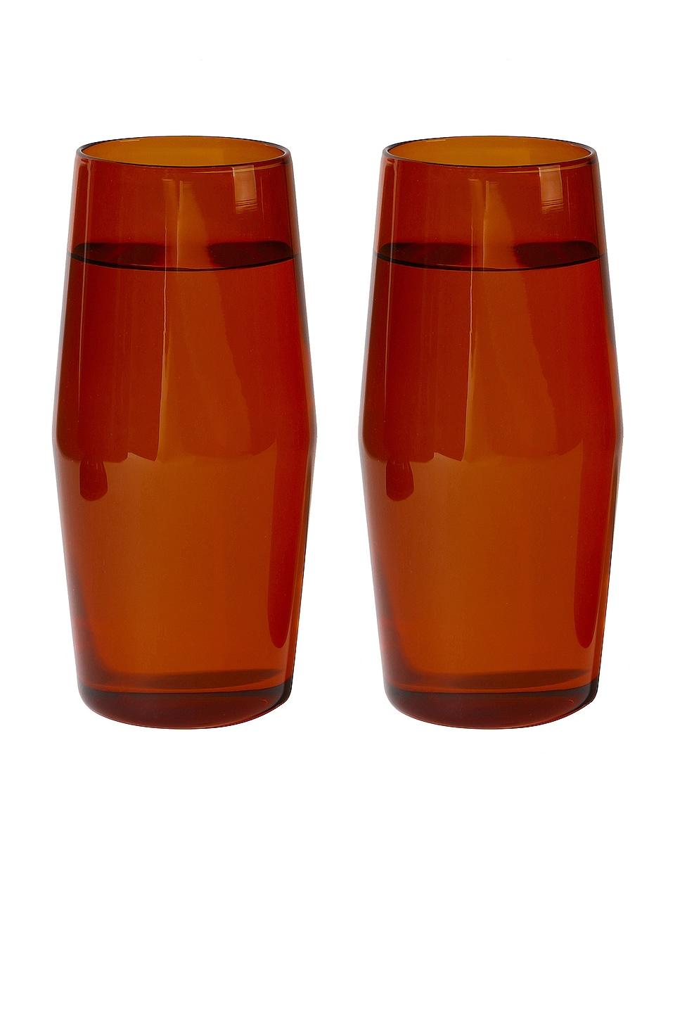 YIELD Century Glass 16oz Set in Red by YIELD