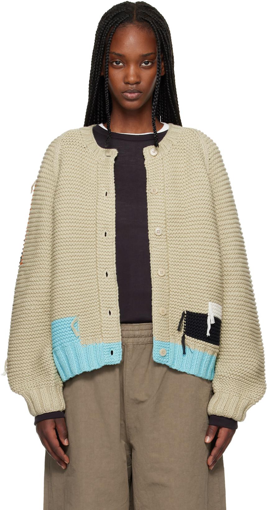 Beige Atomic Cardigan by YMC
