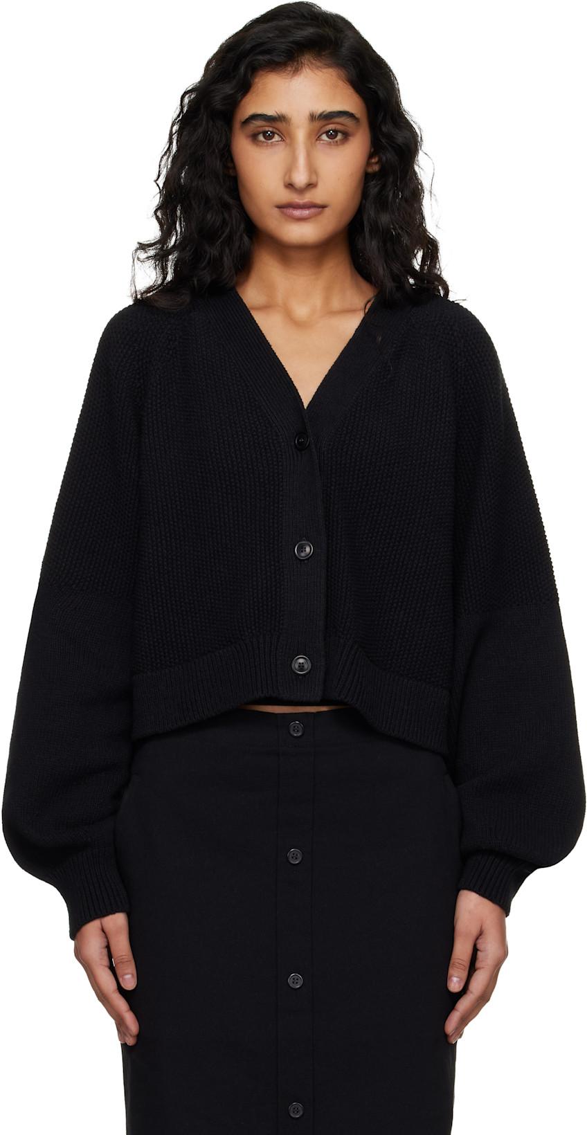 Black Computer Cardigan by YMC