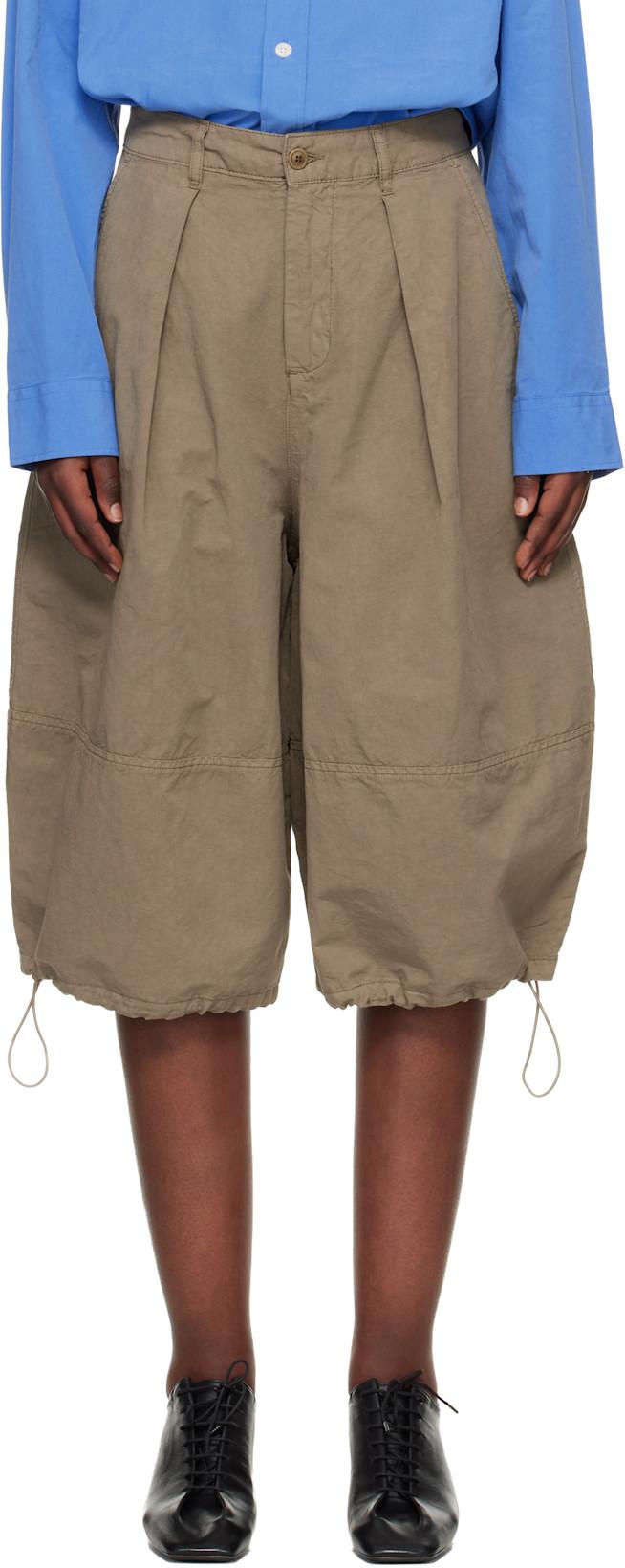 Khaki Salba Shorts by YMC
