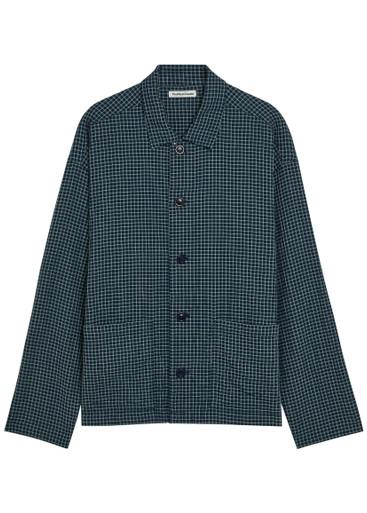 PJ checked waffle shirt by YMC