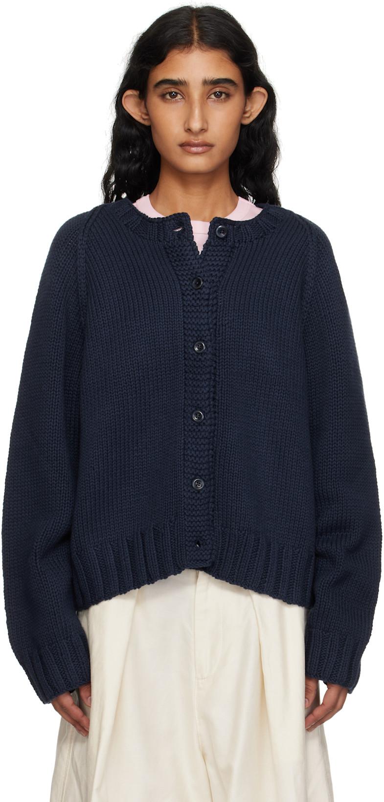 SSENSE Exclusive Navy Atomic Cardigan by YMC