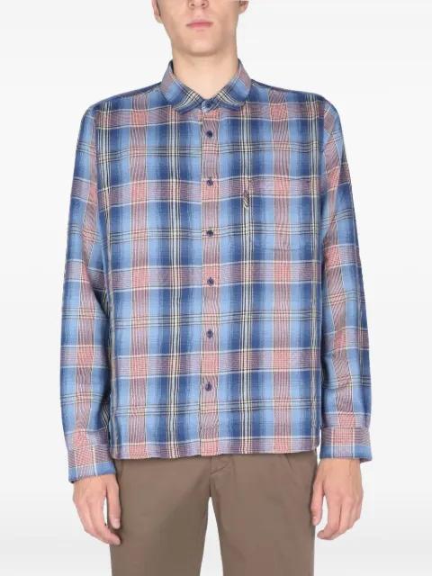checked-pattern pocket shirt by YMC