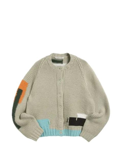 colour-block cardigan by YMC