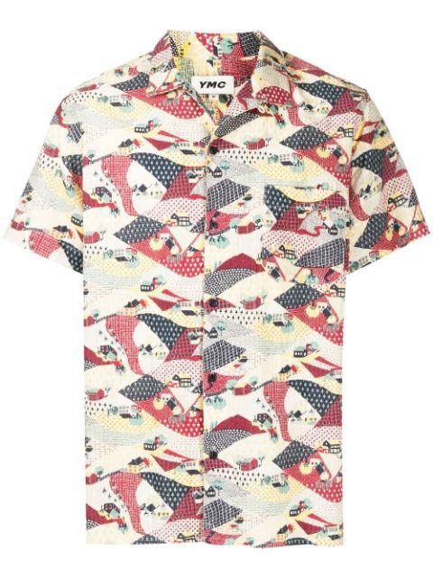 graphic-print short-sleeve shirt by YMC