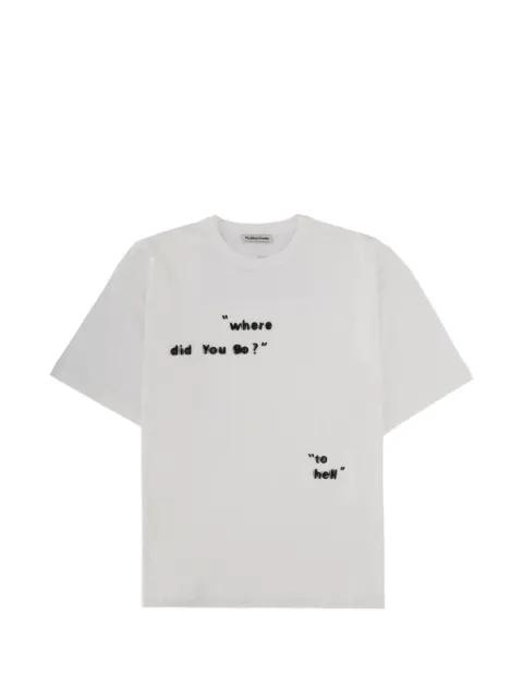print-detail T-shirt by YMC