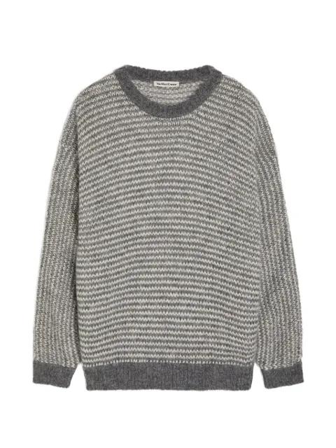 striped crew-neck sweater by YMC