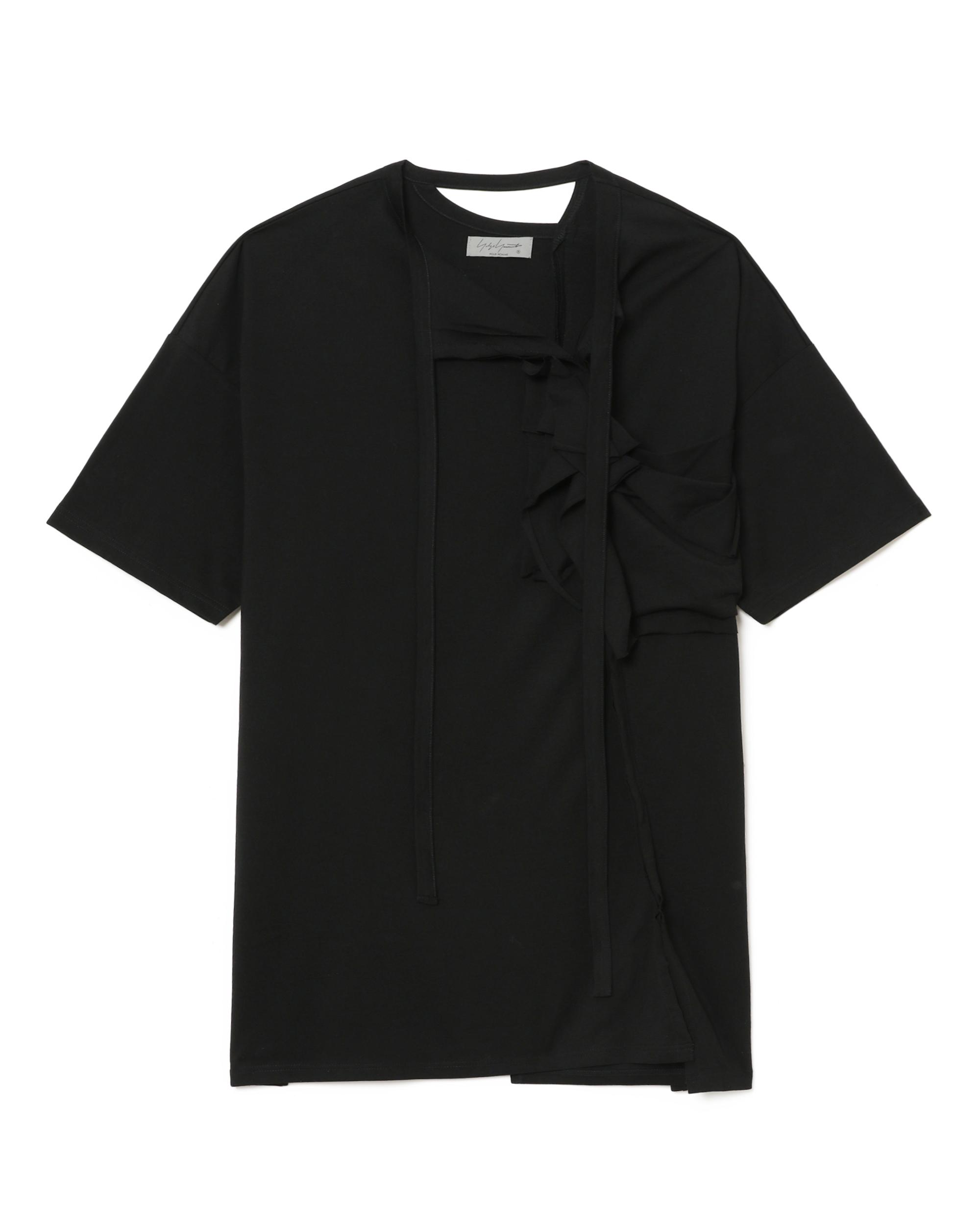 Asymmetric draped tee by YOHJI YAMAMOTO