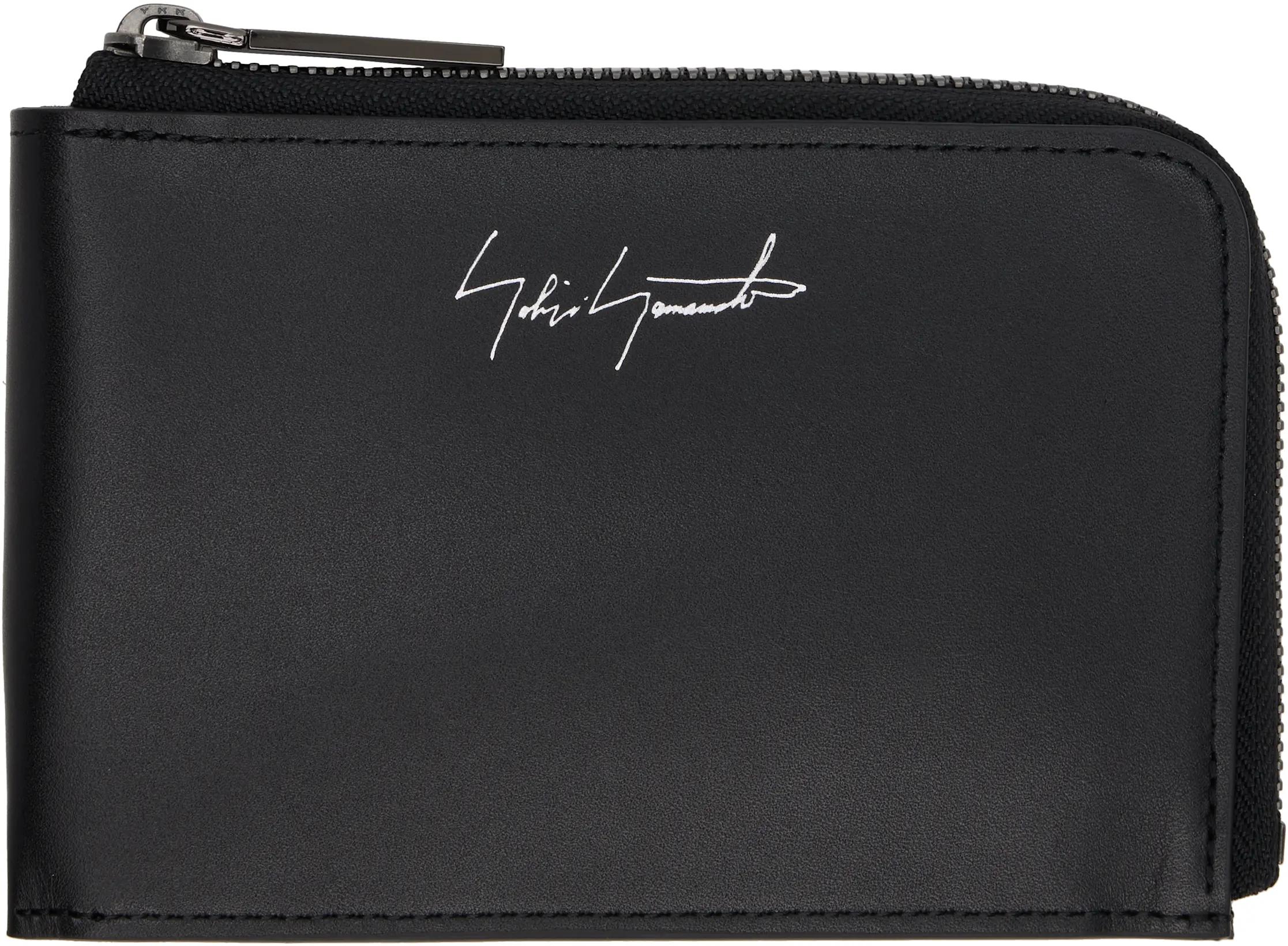 Black Plain Wallet by YOHJI YAMAMOTO