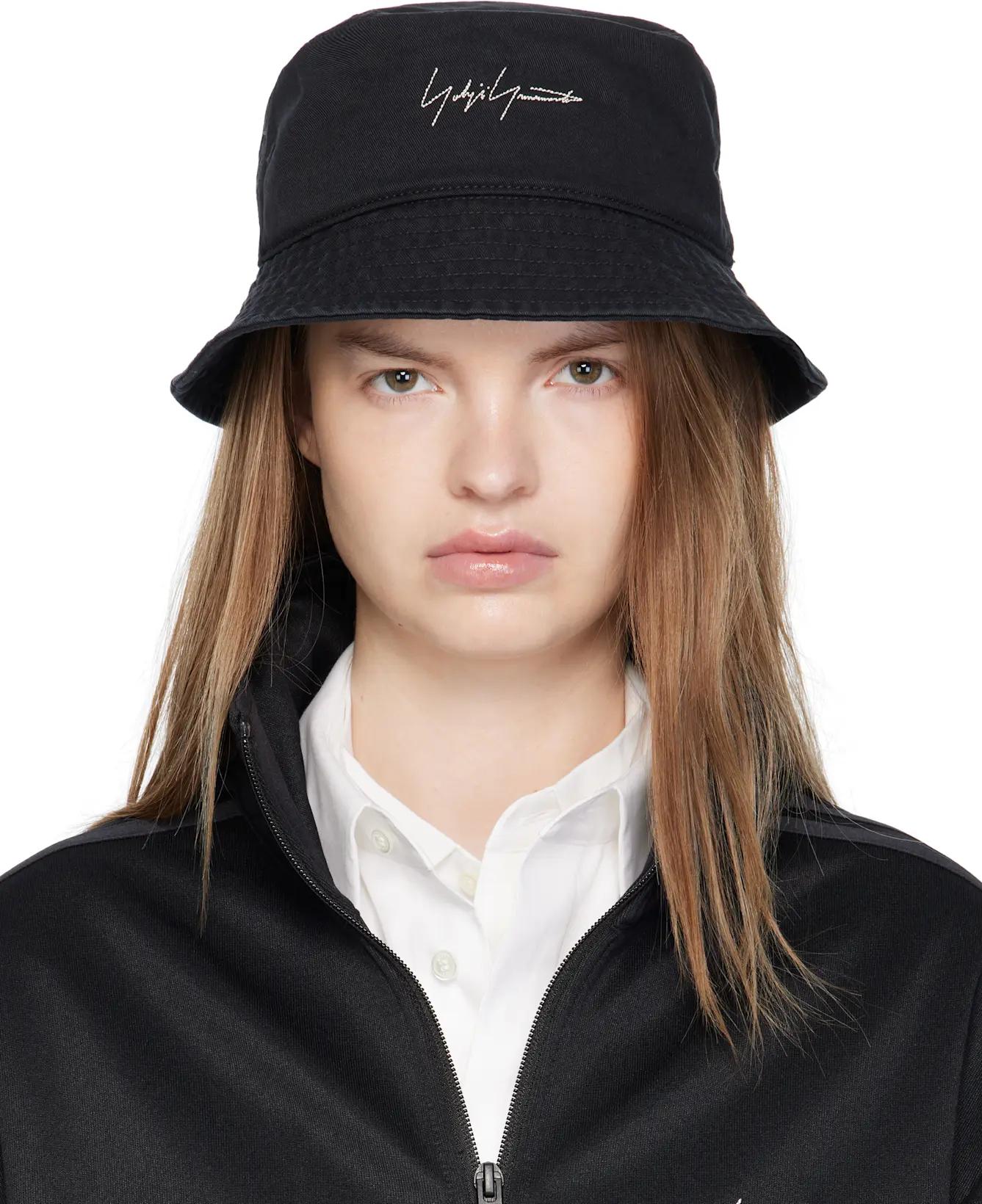 Black Y-3 KURO Bucket Hat by YOHJI YAMAMOTO