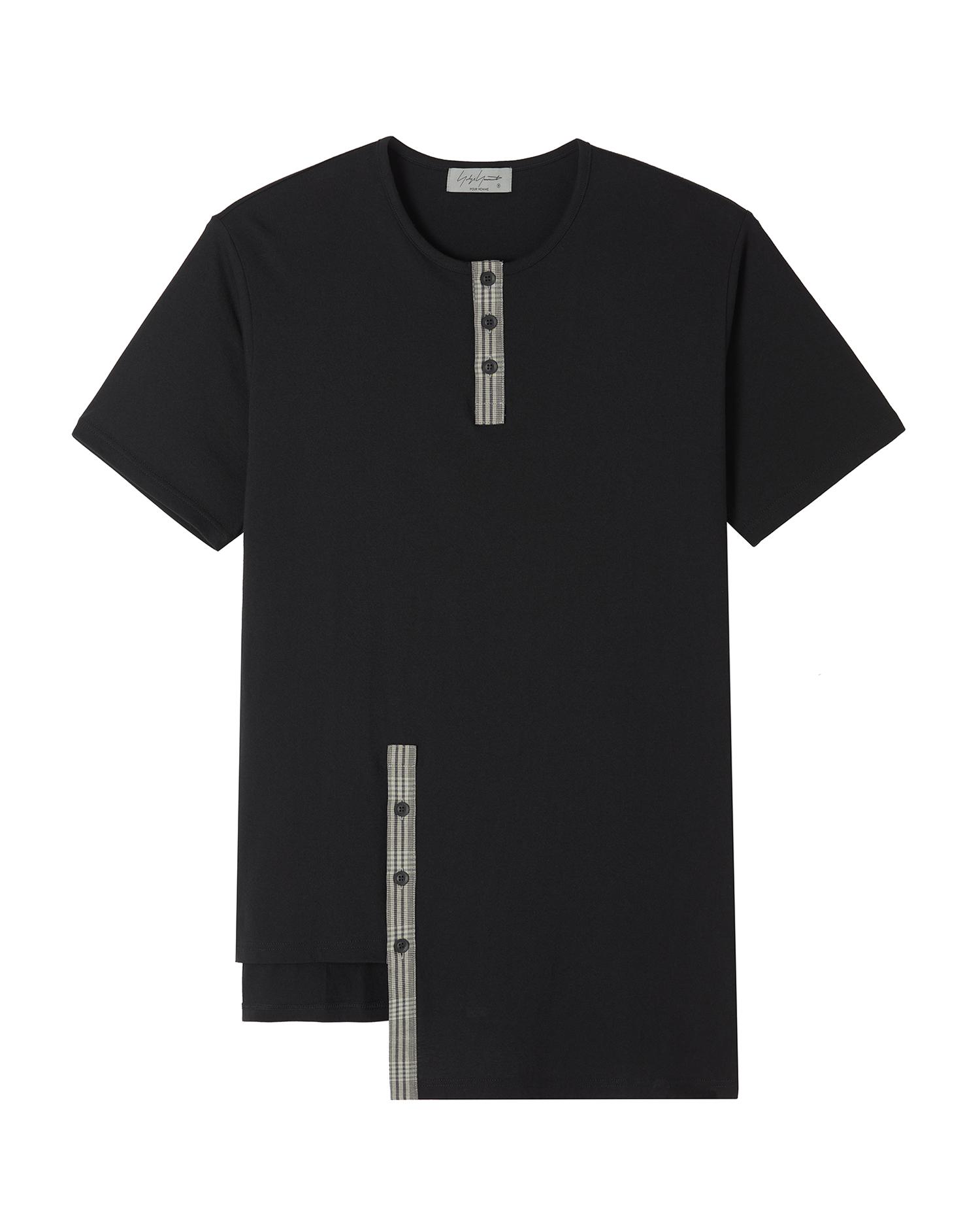 Button-detail tee by YOHJI YAMAMOTO