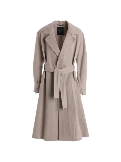 C/Li belted trench coat by YOHJI YAMAMOTO