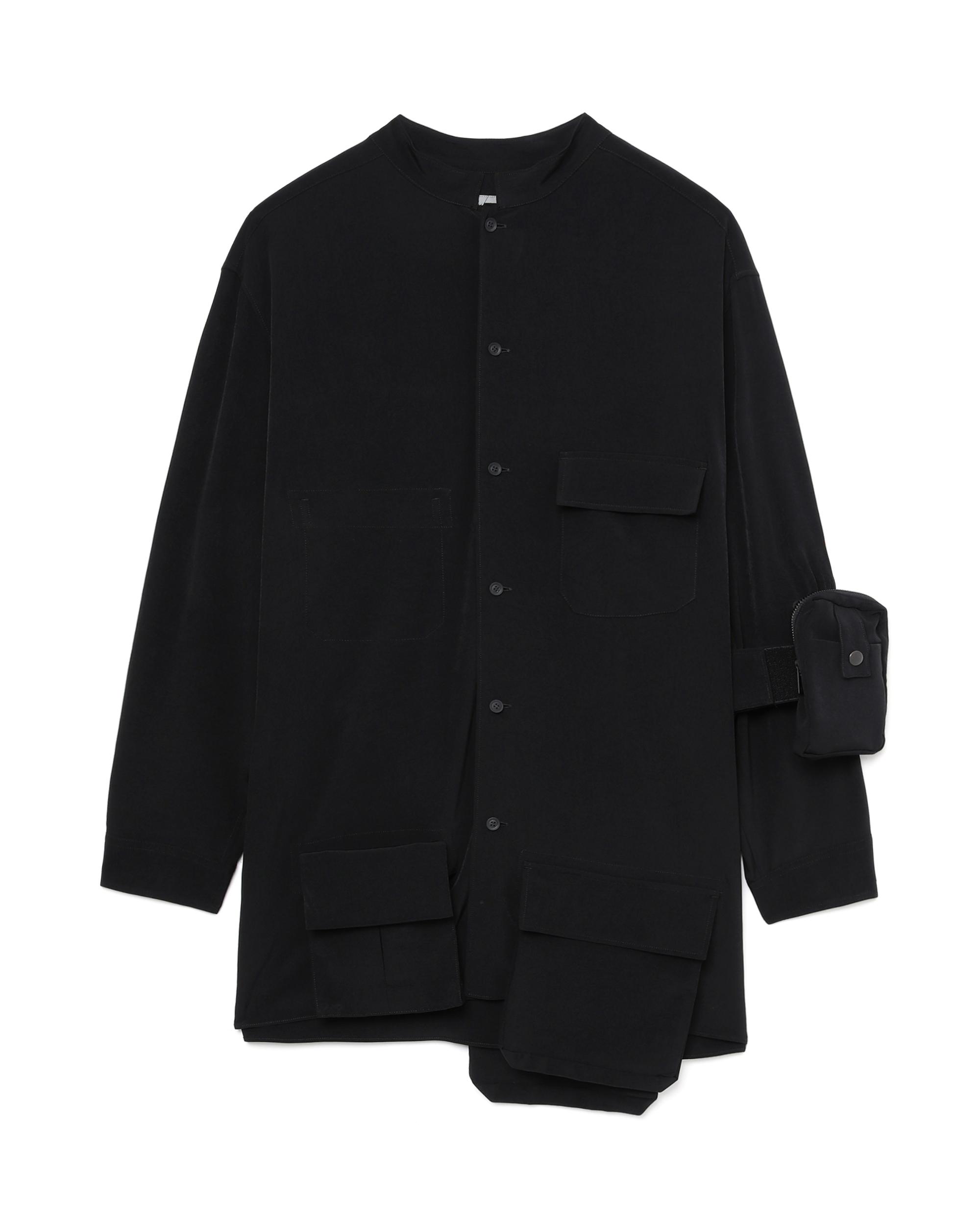 Flap pockets asymmetric shirt by YOHJI YAMAMOTO