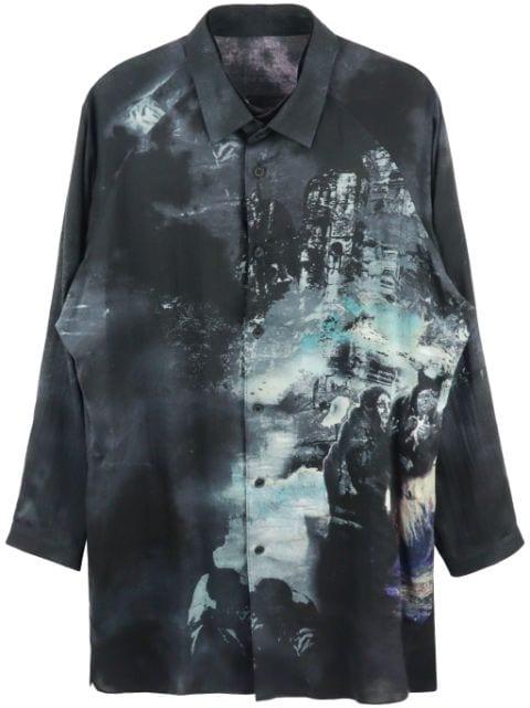 J-PT illustration-print shirt by YOHJI YAMAMOTO