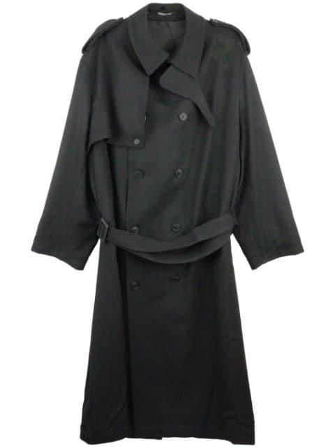 K-Chin Flap trench coat by YOHJI YAMAMOTO