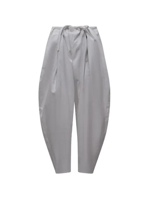 Khadi drawstring pleated trousers by YOHJI YAMAMOTO