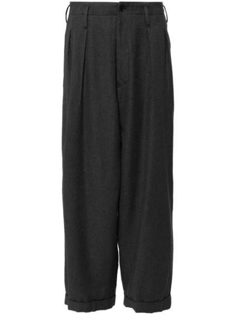 Pleated wide-leg trousers by YOHJI YAMAMOTO
