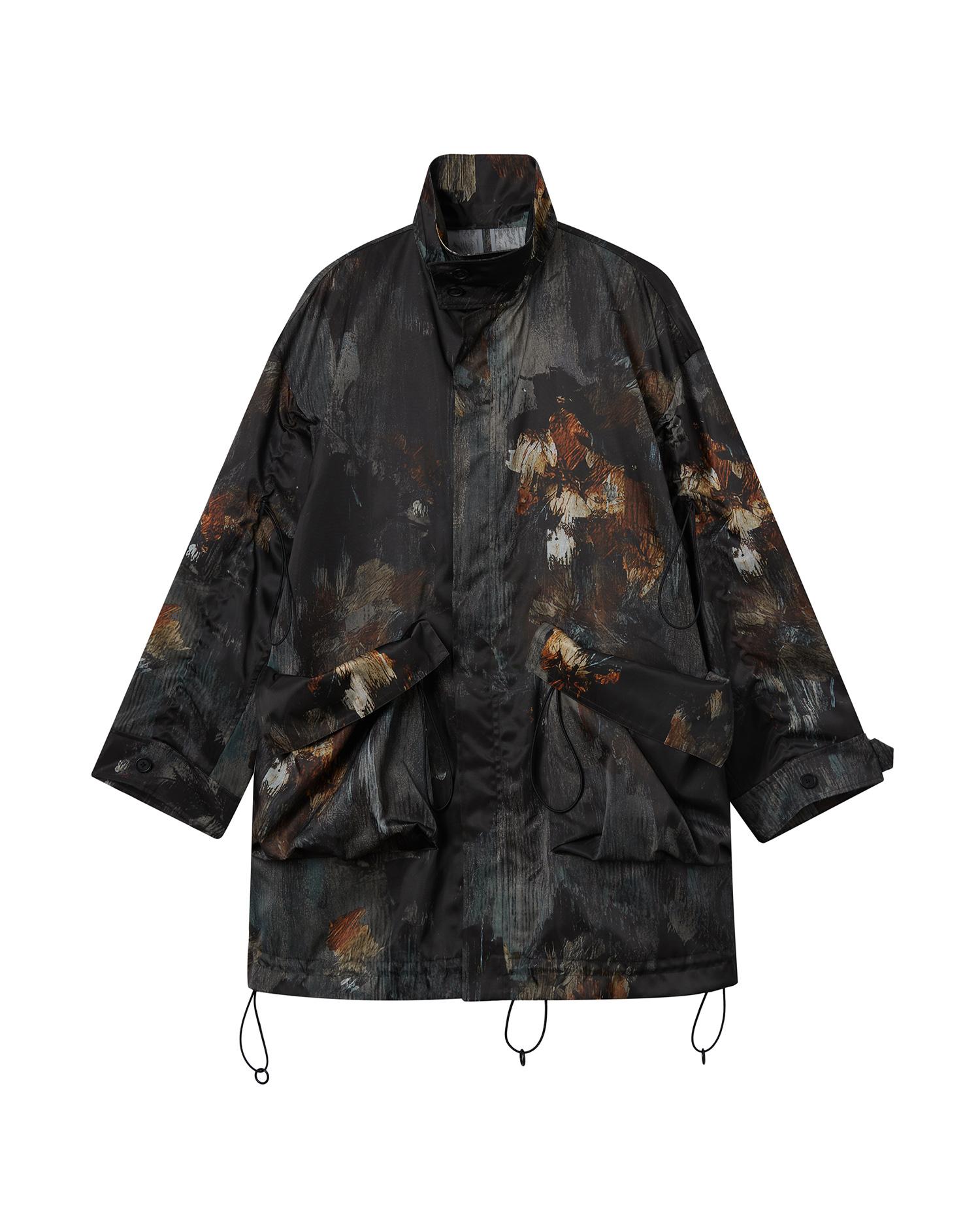 Printed coat by YOHJI YAMAMOTO